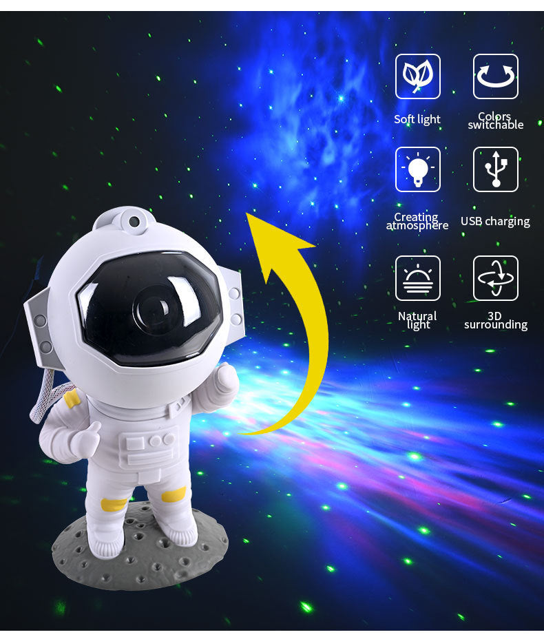 Astronaut Galaxy Star Projector – Starry Sky Night Light