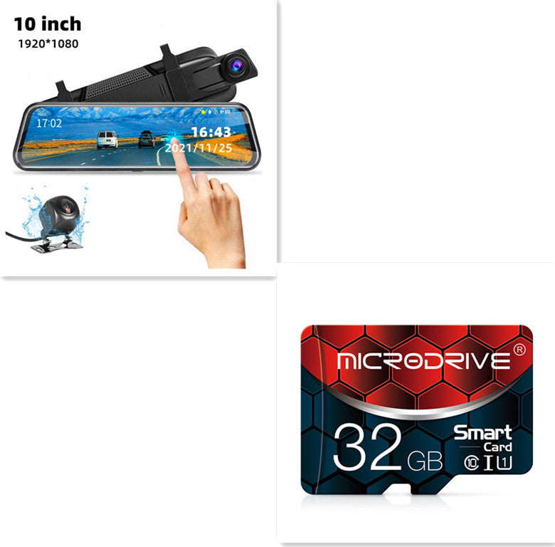 Front & Rear Dual Recording Dash Cam – Rear View Mirror Camera