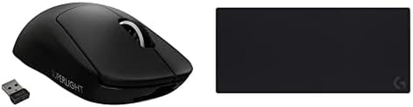 PRO X SUPERLIGHT Wireless Gaming Mouse, Ultra-Lightweight, HERO 25K Sensor, 25,600 DPI, 5 Programmable Buttons, Long Battery Life, Compatible with PC / Mac - Black