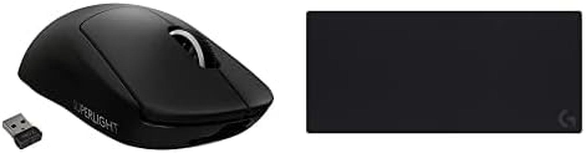 PRO X SUPERLIGHT Wireless Gaming Mouse, Ultra-Lightweight, HERO 25K Sensor, 25,600 DPI, 5 Programmable Buttons, Long Battery Life, Compatible with PC / Mac - Black