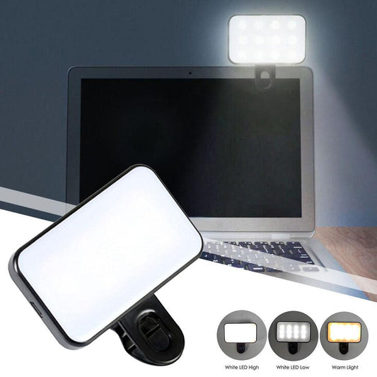 Computer & Mobile Phone LED Selfie Fill Light – Perfect for Video Calls, Streaming & Photography