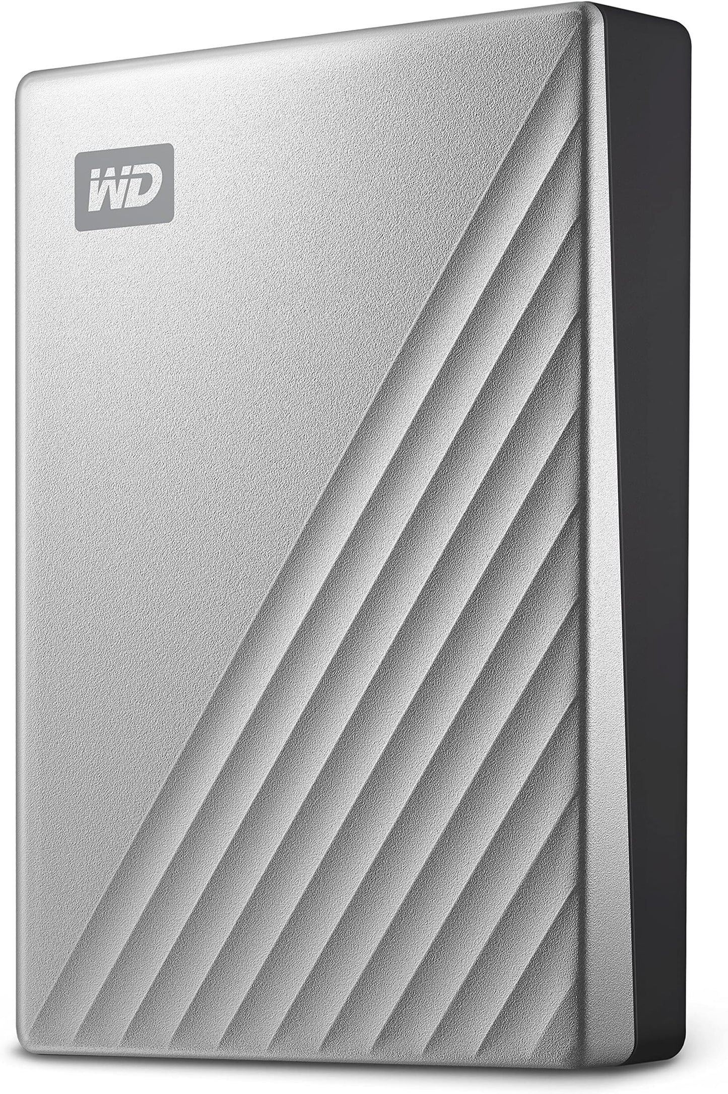 Western Digital 4TB My Passport Ultra for Mac – Silver Portable External Hard Drive, USB-C & USB 3.1 Compatible, Backup Software Included – WDBPMV0040BSL-WESN