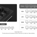 Akko 5075B Plus 75% Mechanical Gaming Keyboard Black & Silver ISO-UK Hot Swap Side LED RGB Multi-Modes 2.4GHz /USB Type-C/BT 5.0