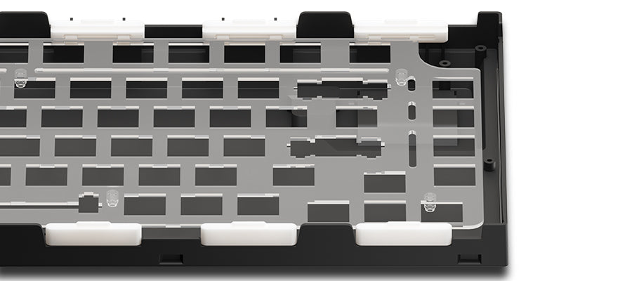 Akko 5075B Plus 75% Mechanical Gaming Keyboard Black & Silver ISO-UK Hot Swap Side LED RGB Multi-Modes 2.4GHz /USB Type-C/BT 5.0
