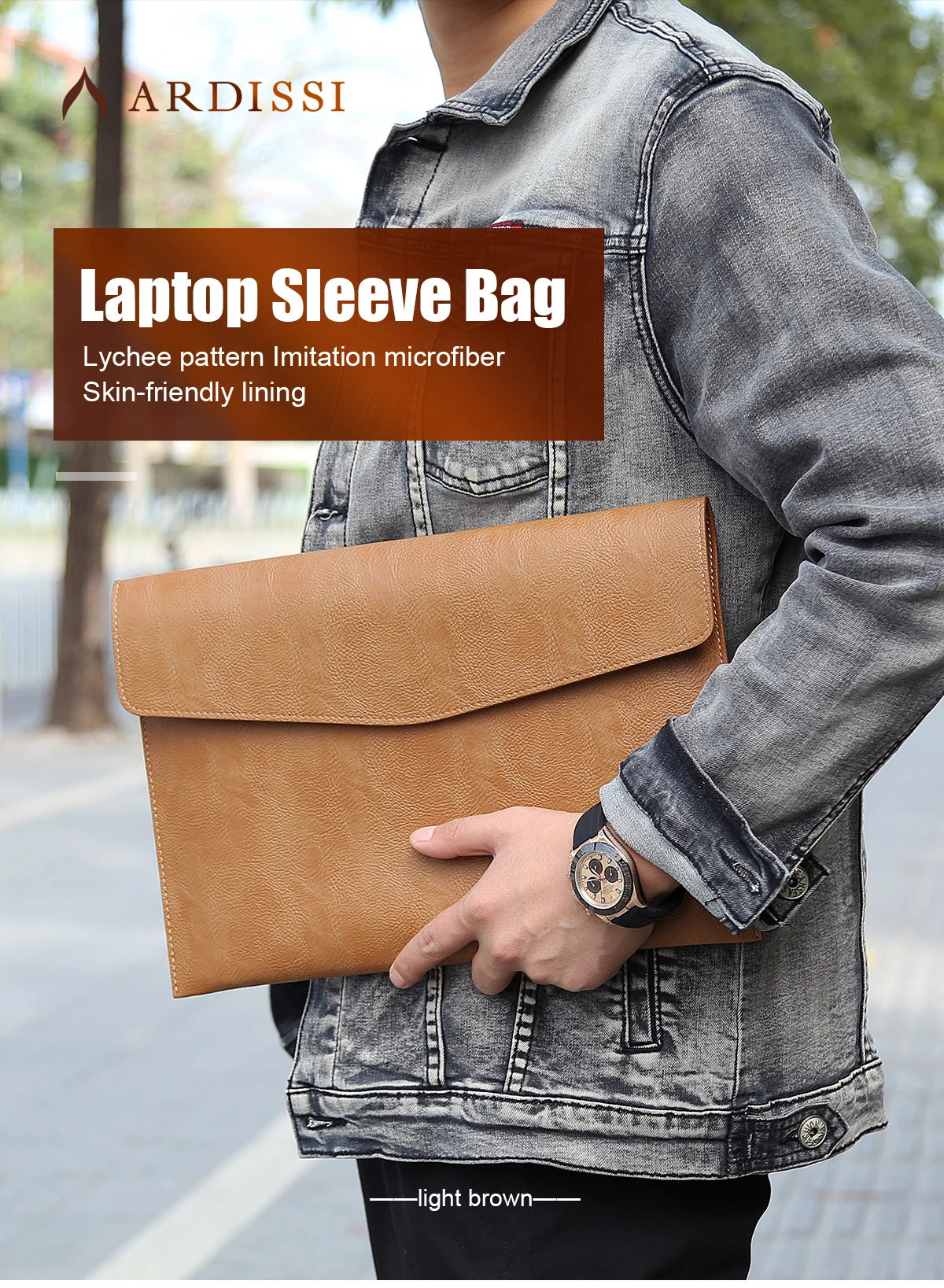 Premium PU Leather Sleeve Case for MacBook & iPad