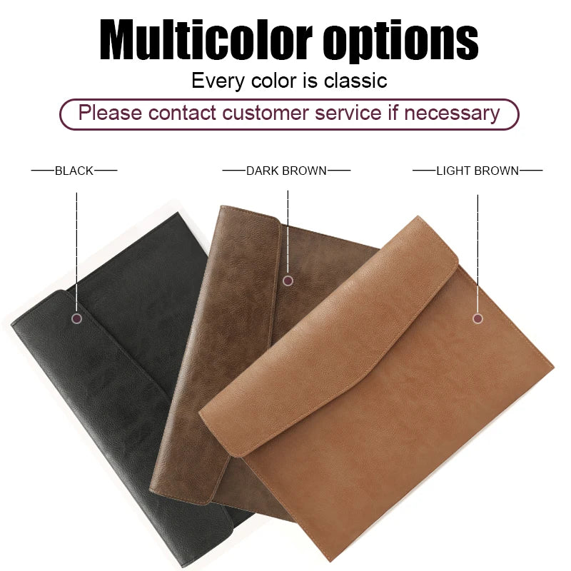 Premium PU Leather Sleeve Case for MacBook & iPad