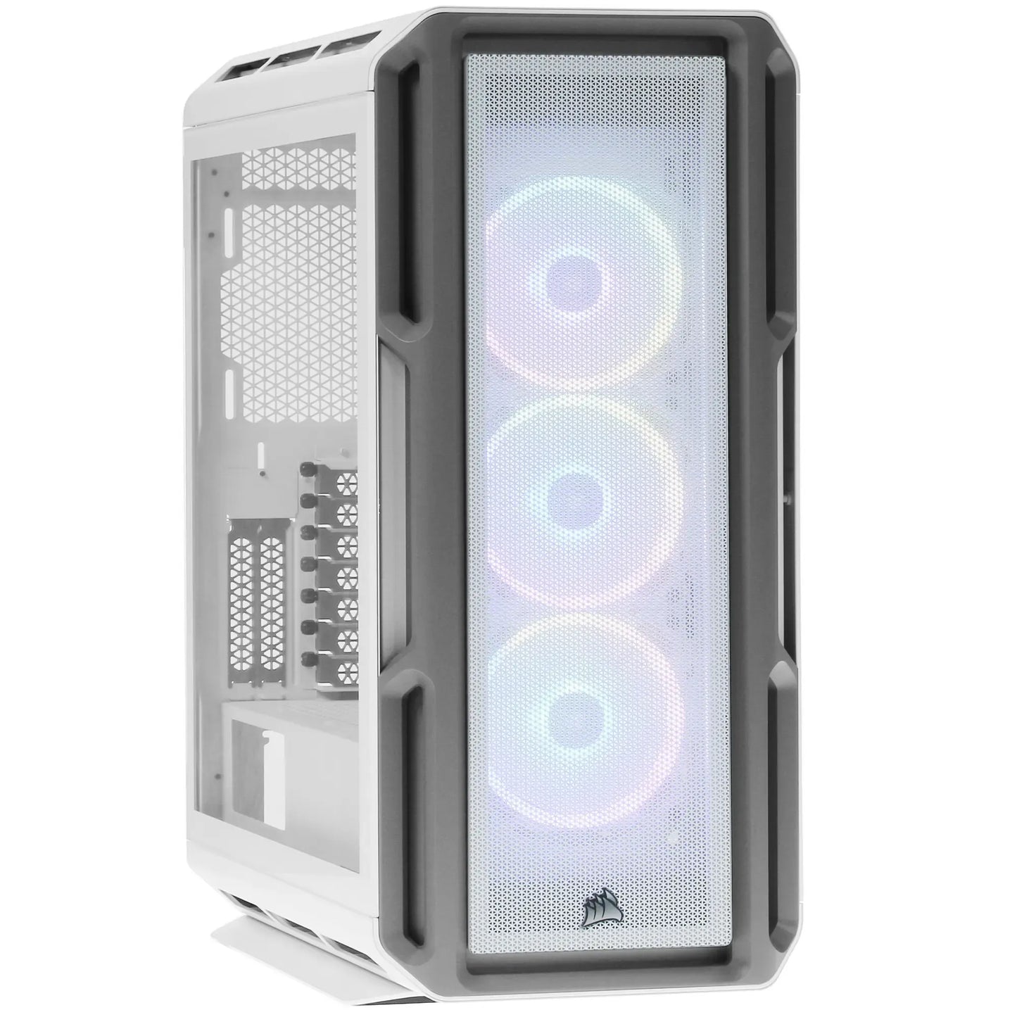 CORSAIR iCUE 5000T RGB MID TOWER GAMING CASE - WHITE