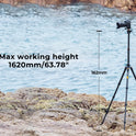 K&F Concept 64” Carbon Fiber Camera Tripod | Lightweight & Travel-Friendly