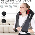 Electric Shiatsu Back, Neck & Shoulder Massager with Heat – Car & Home Use