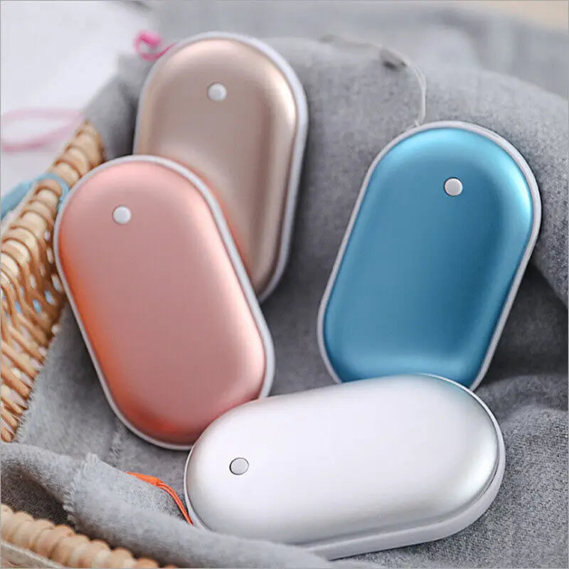 2-in-1 Rechargeable Hand Warmer & Power Bank – Stay Warm & Stay Charged!