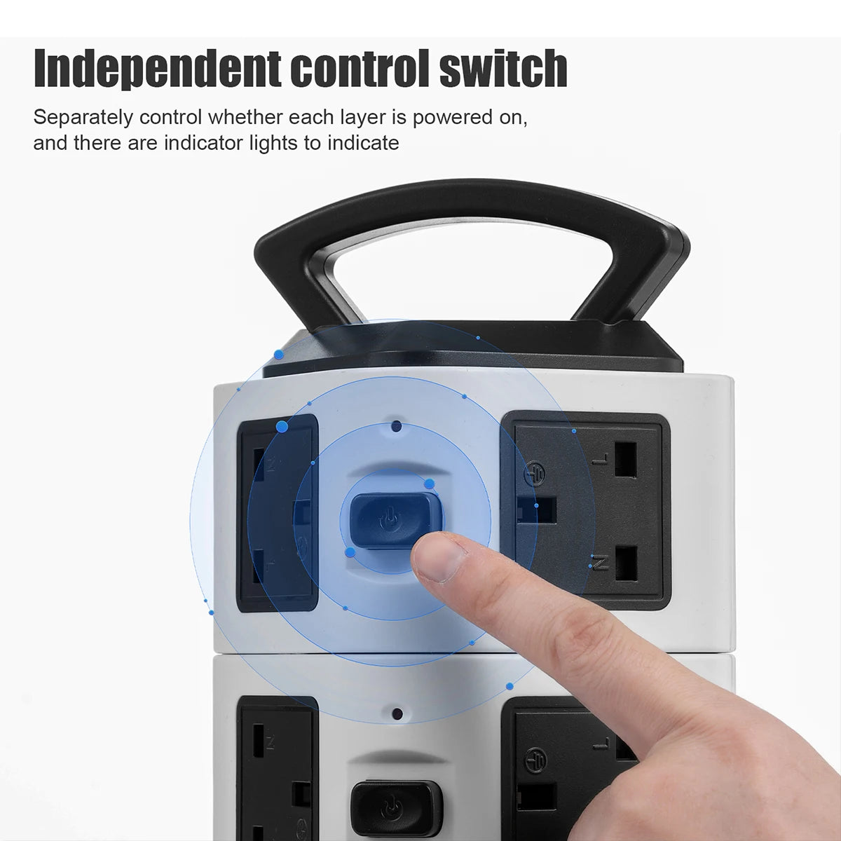 Vertical Power Strip Tower – 7/11/15 Outlets with USB & Surge Protection