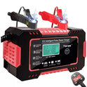 12V 6A Smart Car Battery Charger – Automatic Fast Charger with Pulse Repair & LCD Display
