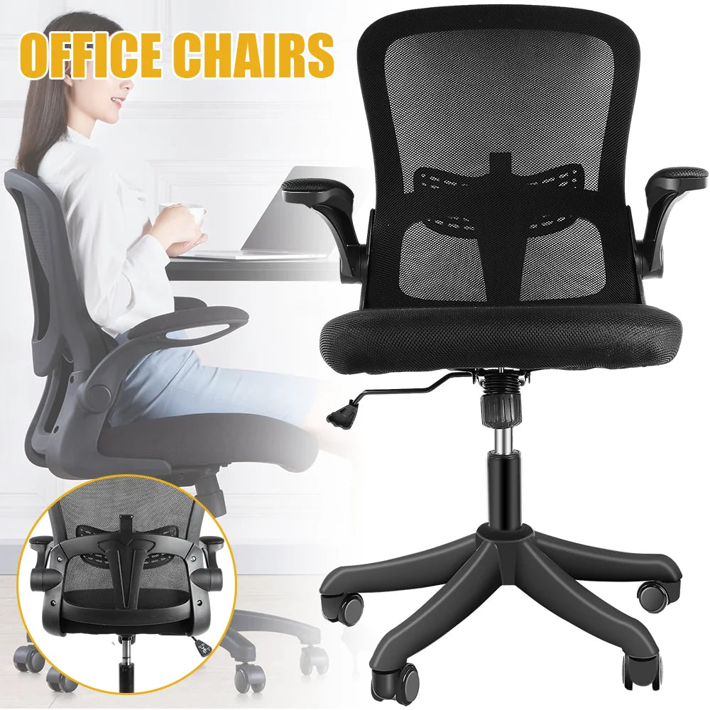 Ergonomic Office Chair with Lumbar Support – Adjustable Swivel Desk Chair