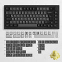 Akko 5075B Plus 75% Mechanical Gaming Keyboard Black & Silver ISO-UK Hot Swap Side LED RGB Multi-Modes 2.4GHz /USB Type-C/BT 5.0