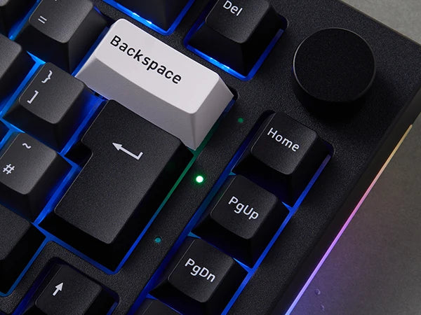 Akko 5075B Plus 75% Mechanical Gaming Keyboard Black & Silver ISO-UK Hot Swap Side LED RGB Multi-Modes 2.4GHz /USB Type-C/BT 5.0