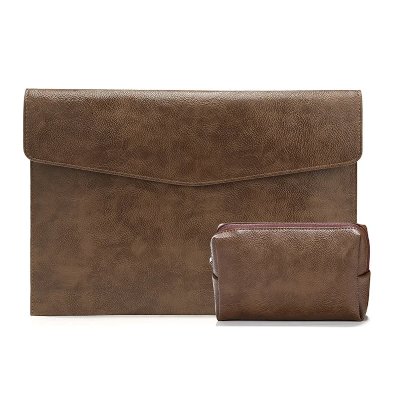 Premium PU Leather Sleeve Case for MacBook & iPad