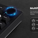 Akko 5075B Plus 75% Mechanical Gaming Keyboard Black & Silver ISO-UK Hot Swap Side LED RGB Multi-Modes 2.4GHz /USB Type-C/BT 5.0