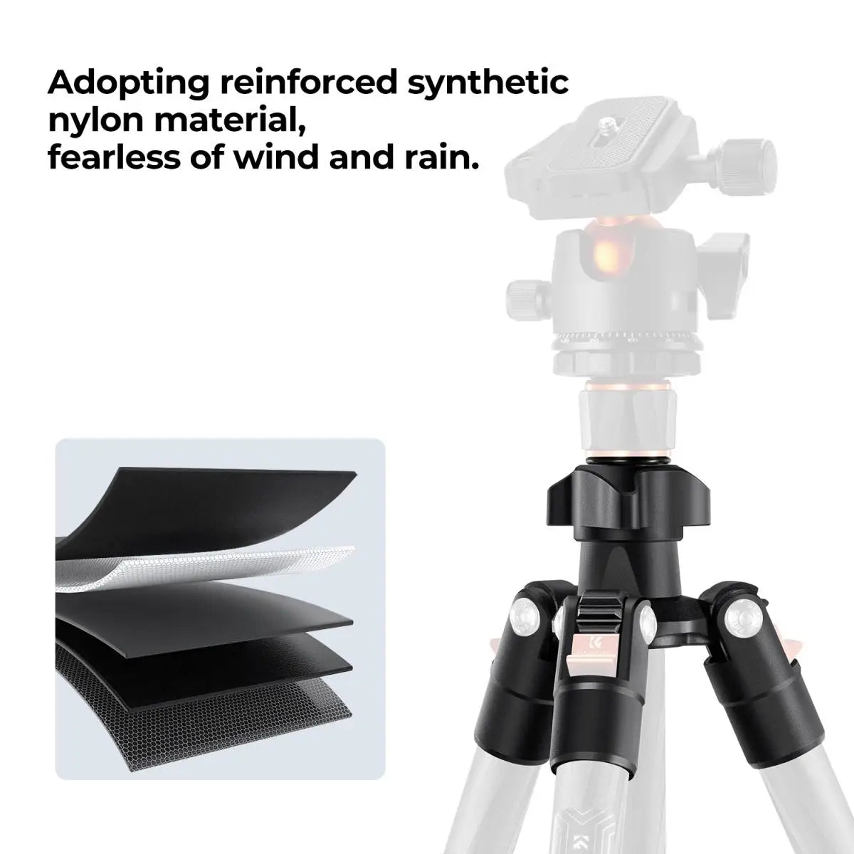 K&F Concept 64” Carbon Fiber Camera Tripod | Lightweight & Travel-Friendly