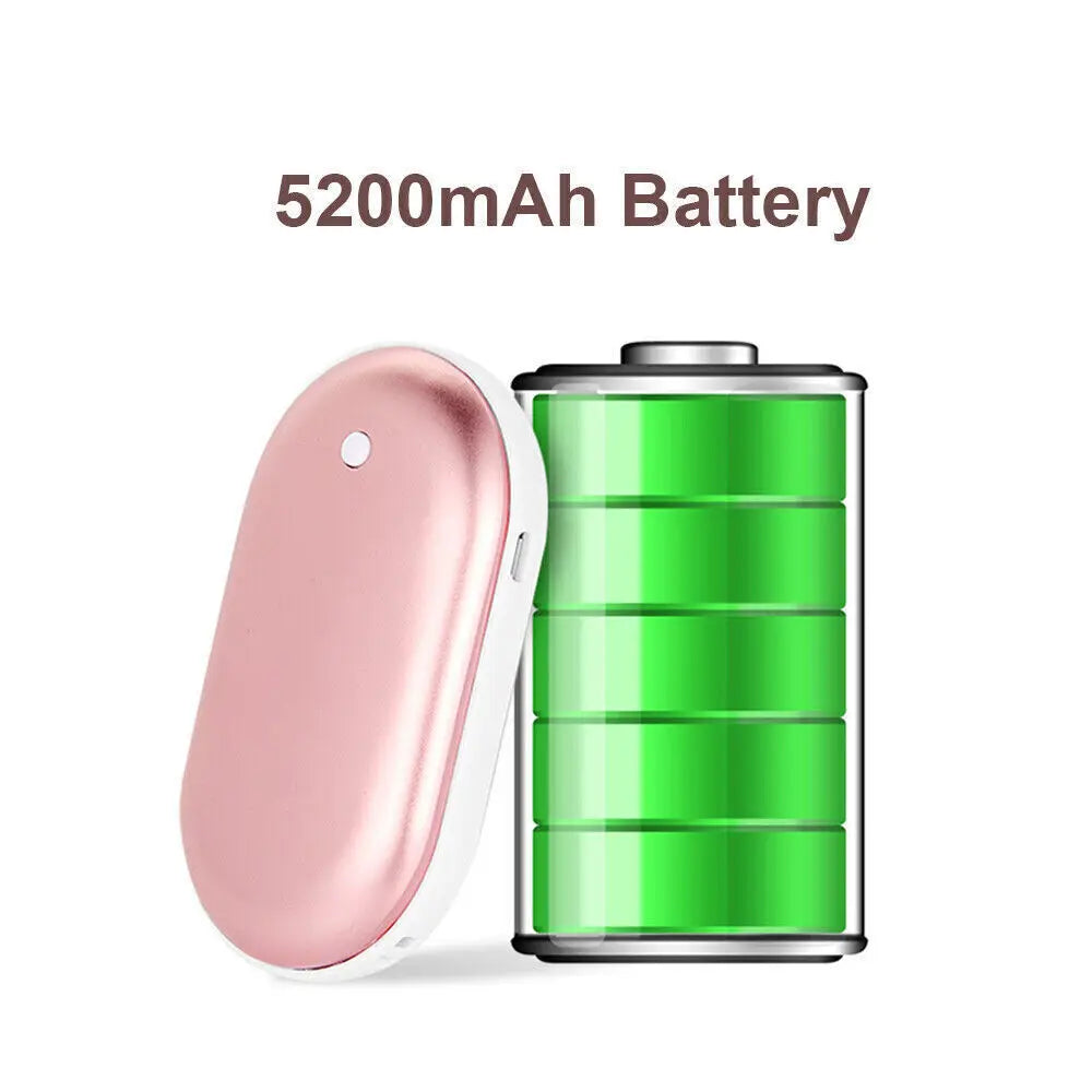 2-in-1 Rechargeable Hand Warmer & Power Bank – Stay Warm & Stay Charged!
