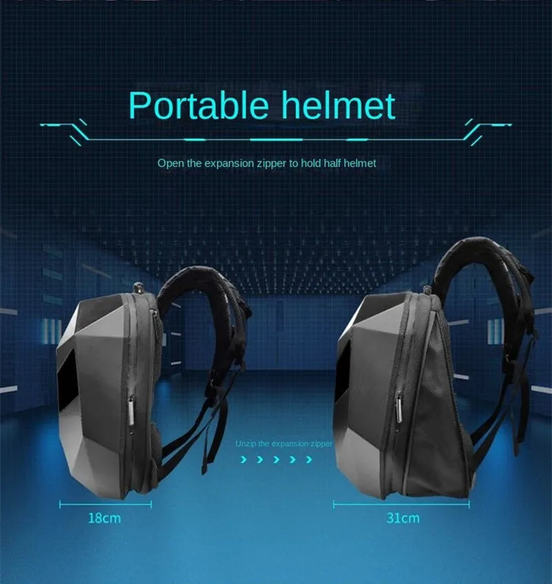LED Riding Backpack | Stylish & Functional Motorcycle Bag