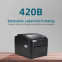VRETTI 420B Wireless Bluetooth 4x6 Inch Thermal Shipping Label Printer