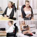 Electric Shiatsu Back, Neck & Shoulder Massager with Heat – Car & Home Use