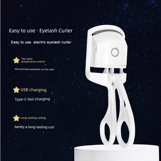 Electric Eyelash Curler – Heated Perming Tool for Long-Lasting Curls | Wide-Angle Clip & Fast Heating