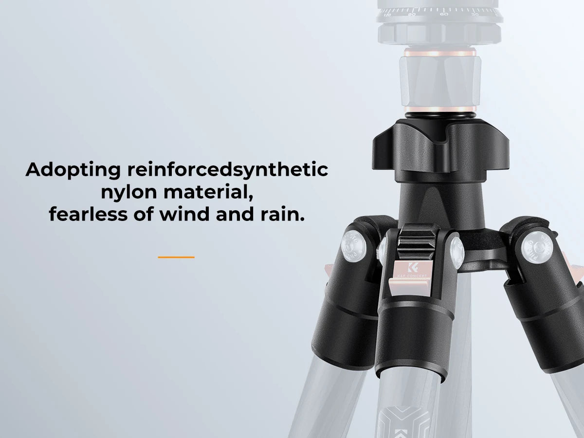 K&F Concept 64” Carbon Fiber Camera Tripod | Lightweight & Travel-Friendly