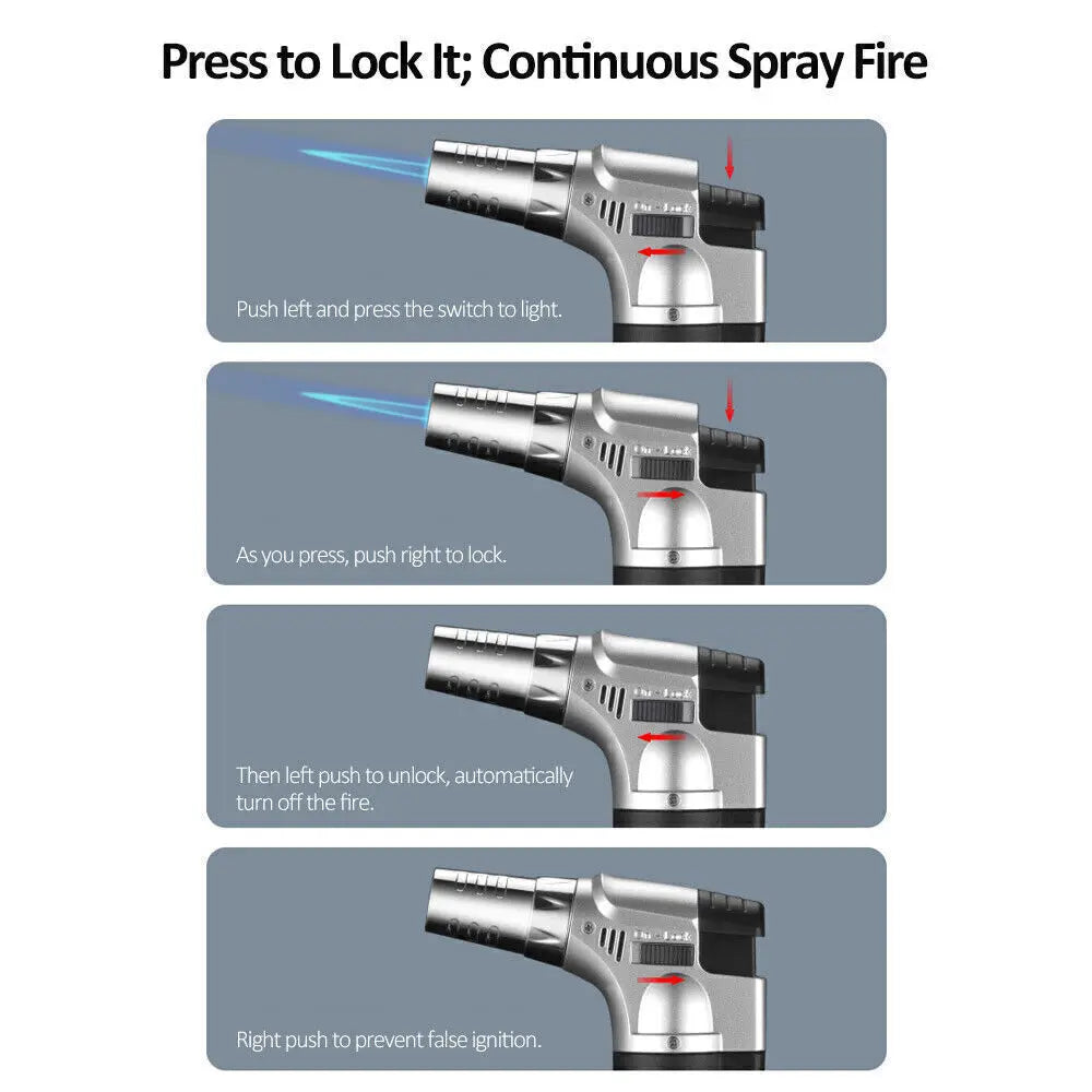 Blow Torch Lighter – Refillable Butane Gas Micro Welding & Soldering Tool