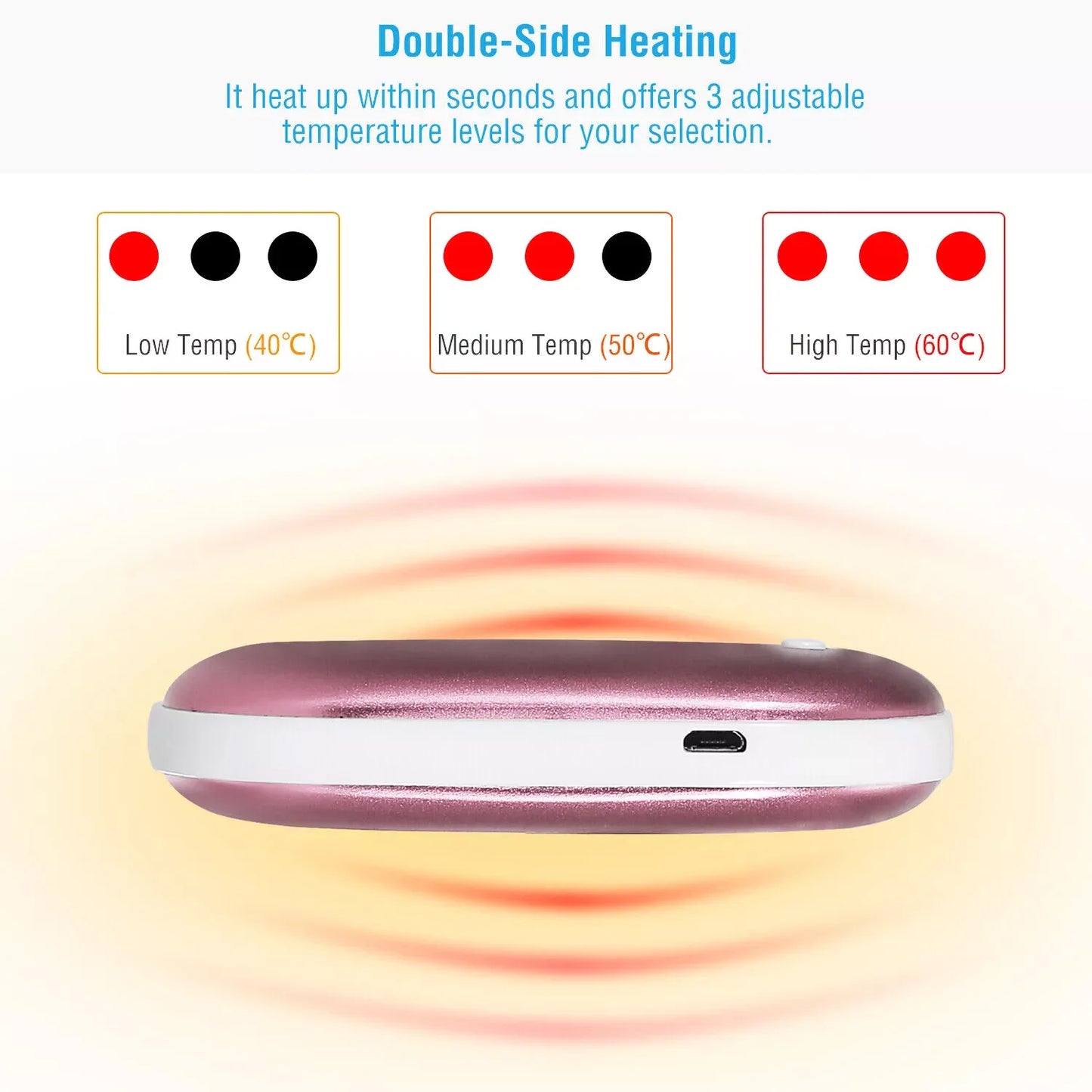 2-in-1 Rechargeable Hand Warmer & Power Bank – Stay Warm & Stay Charged!