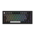 Akko 5075B Plus 75% Mechanical Gaming Keyboard Black & Silver ISO-UK Hot Swap Side LED RGB Multi-Modes 2.4GHz /USB Type-C/BT 5.0