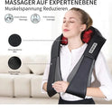 Electric Shiatsu Back, Neck & Shoulder Massager with Heat – Car & Home Use