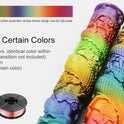 Eryone New Rainbow PLA Filament Multicolor Perfect Spooled 1.75mm 1KG Texture For 3d Printer High Quality Fast Shipping