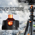 K&F Concept 64” Carbon Fiber Camera Tripod | Lightweight & Travel-Friendly