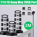 Vertical Power Strip Tower – 7/11/15 Outlets with USB & Surge Protection