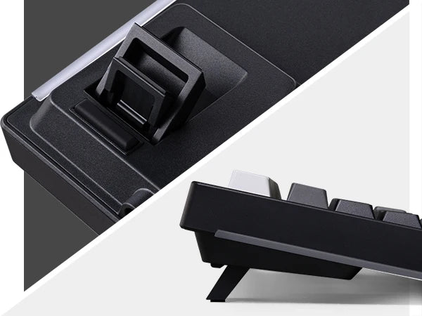 Akko 5075B Plus 75% Mechanical Gaming Keyboard Black & Silver ISO-UK Hot Swap Side LED RGB Multi-Modes 2.4GHz /USB Type-C/BT 5.0