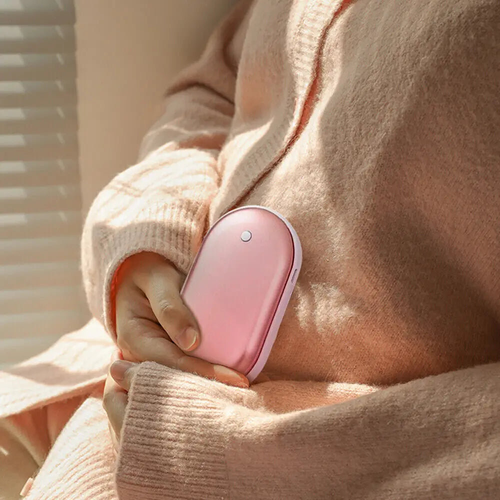 2-in-1 Rechargeable Hand Warmer & Power Bank – Stay Warm & Stay Charged!