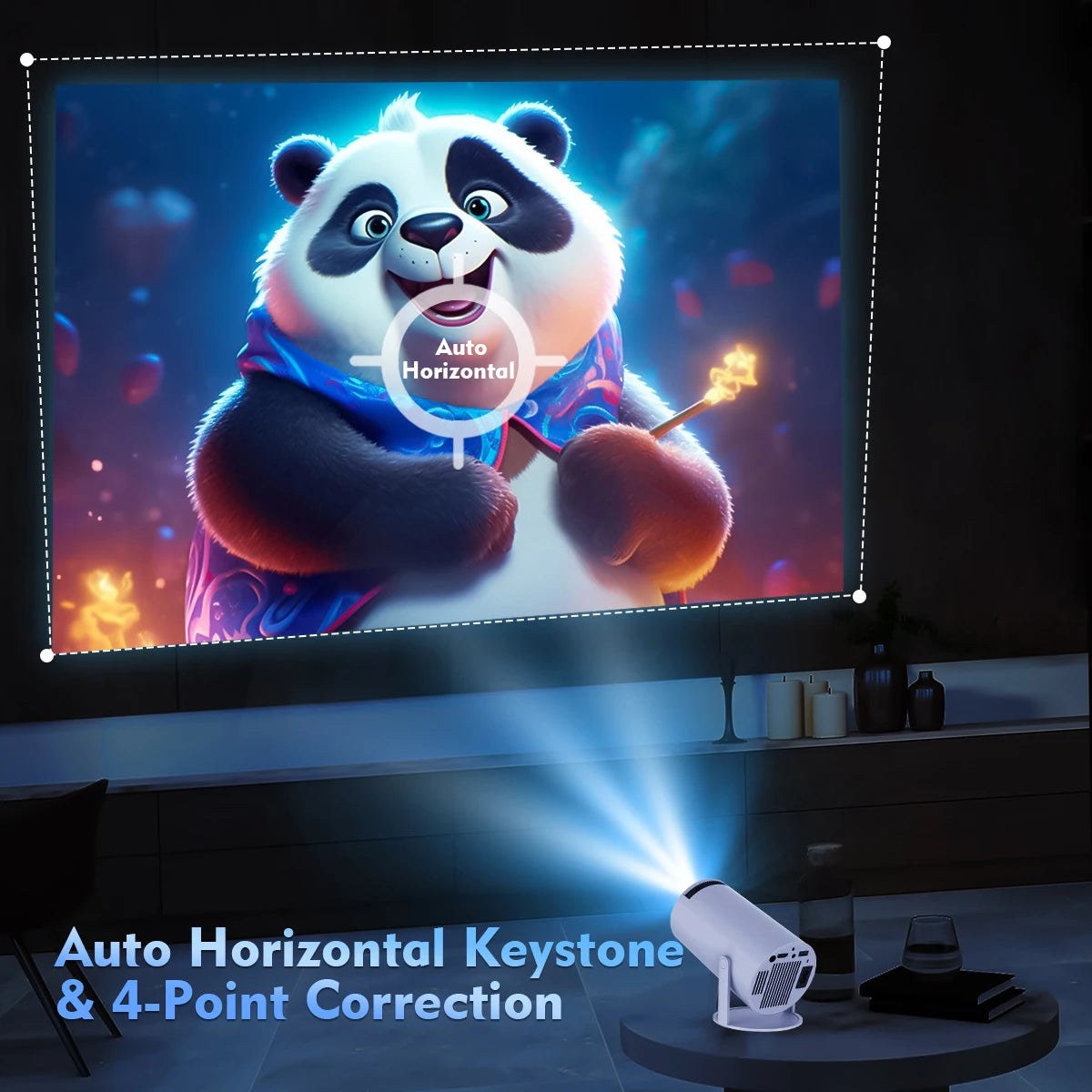 Transpeed 4K WiFi6 HY300 Pro Projector – Portable Home Cinema Experience
