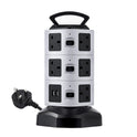 Vertical Power Strip Tower – 7/11/15 Outlets with USB & Surge Protection