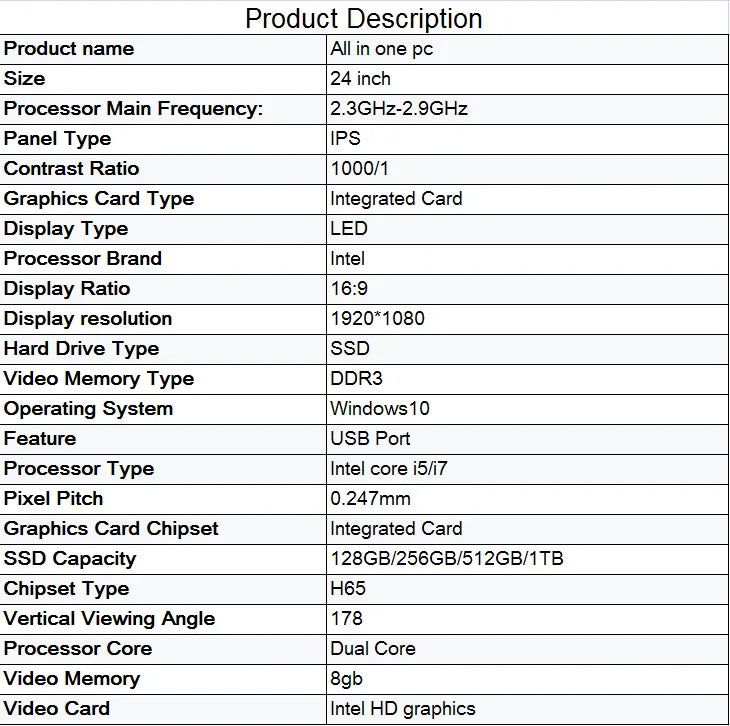 Factory Price 24-inch All-in-One Gaming PC | OEM Brand