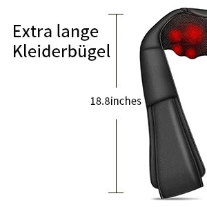 Electric Shiatsu Back, Neck & Shoulder Massager with Heat – Car & Home Use
