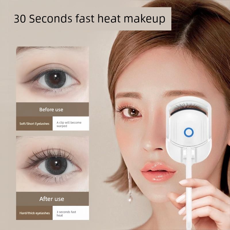 Electric Eyelash Curler – Heated Perming Tool for Long-Lasting Curls | Wide-Angle Clip & Fast Heating