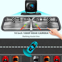 Front & Rear Dual Recording Dash Cam – Rear View Mirror Camera