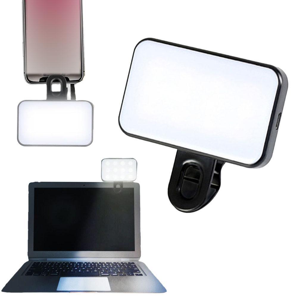 Computer & Mobile Phone LED Selfie Fill Light – Perfect for Video Calls, Streaming & Photography
