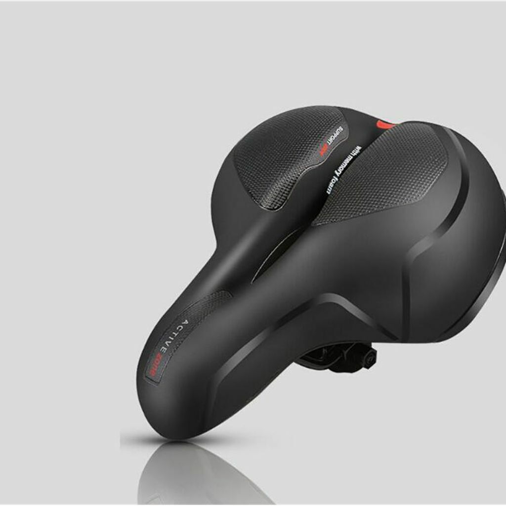 Comfort Gel Bicycle Saddle – Wide Bike Seat with Dual Suspension & Memory Foam
