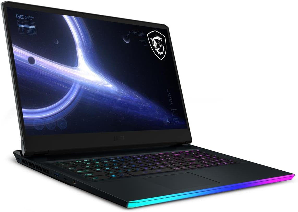MSI GE76 Raider 17.3" FHD 360Hz Gaming Laptop - Intel Core i9-11980HK, NVIDIA GeForce RTX 3080, 32GB RAM, 1TB NVMe SSD, Windows 10, Titanium Blue (Model: 11UH-053)