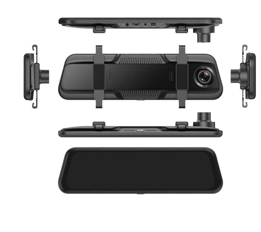 Front & Rear Dual Recording Dash Cam – Rear View Mirror Camera