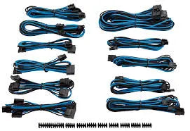 CORSAIR Premium Individually Sleeved PSU Cable Kit Pro - Blue/Black