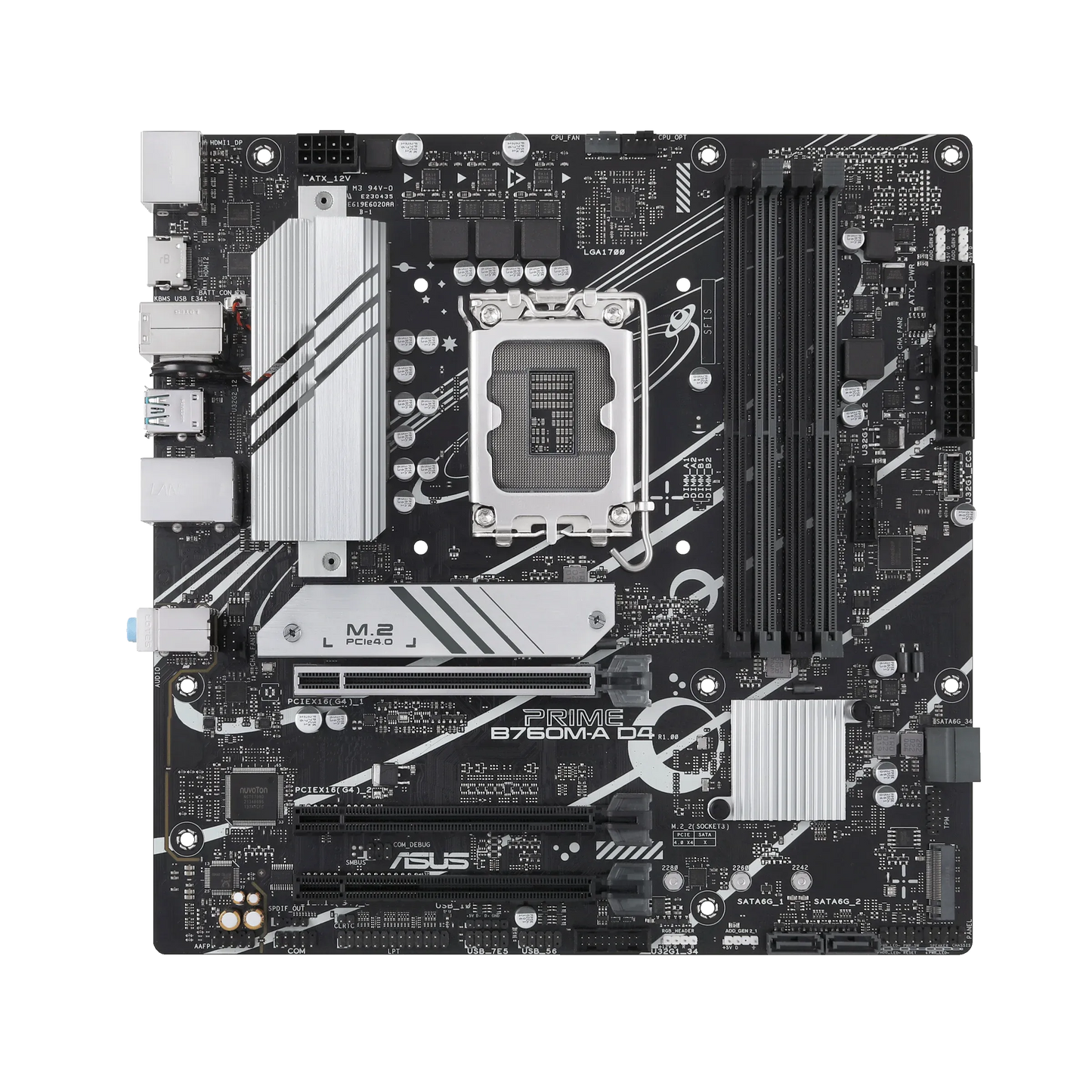 ASUS® PRIME B760M-K D4 (mATX, LGA1700, DDR4, M.2 PCIe 4.0)
