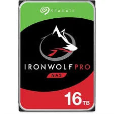 16TB SEAGATE IRONWOLF PRO 3.5", 7200 RPM 256MB CACHE